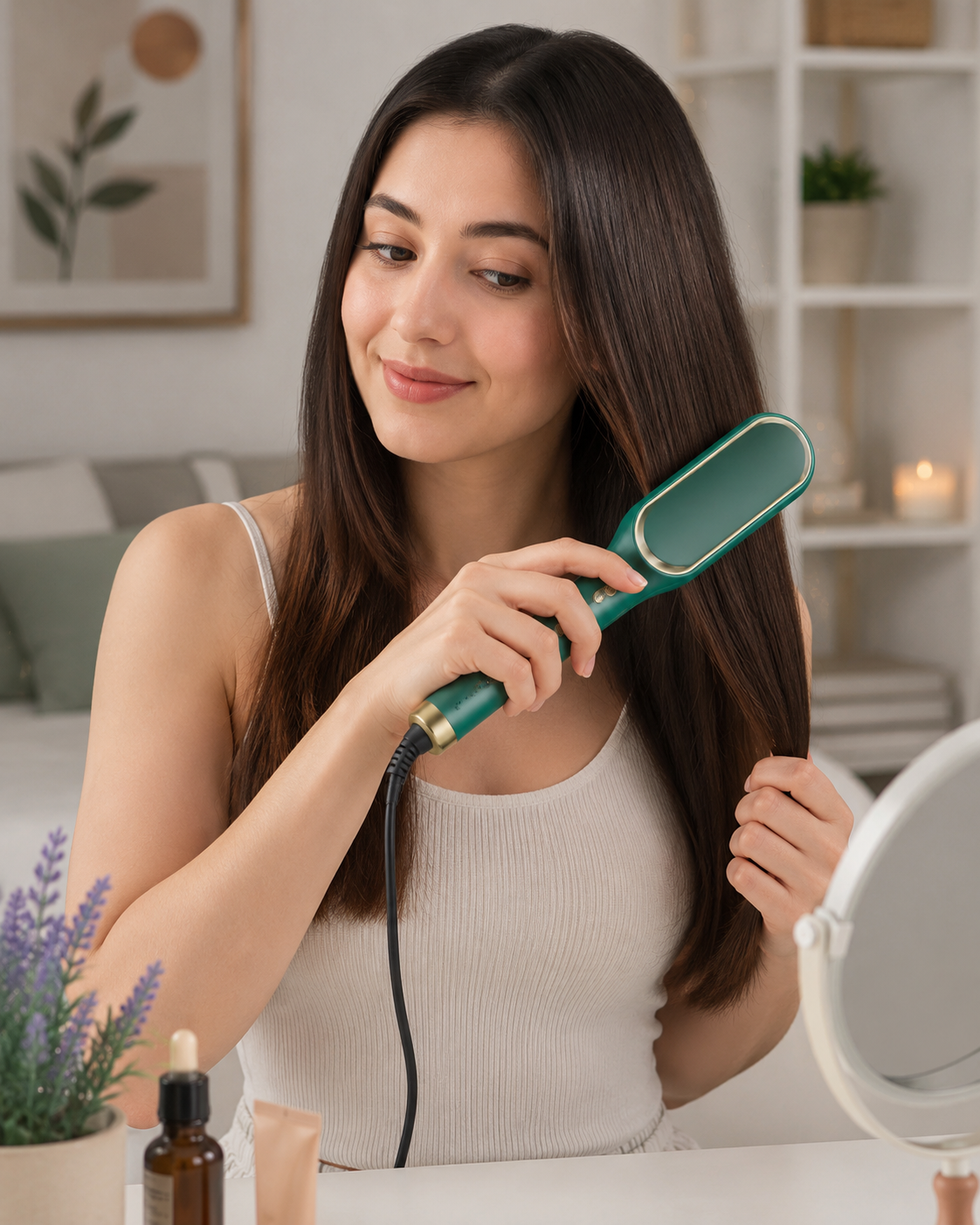 Hair Straightening Brush